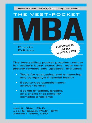 cover image of The Vest-Pocket MBA